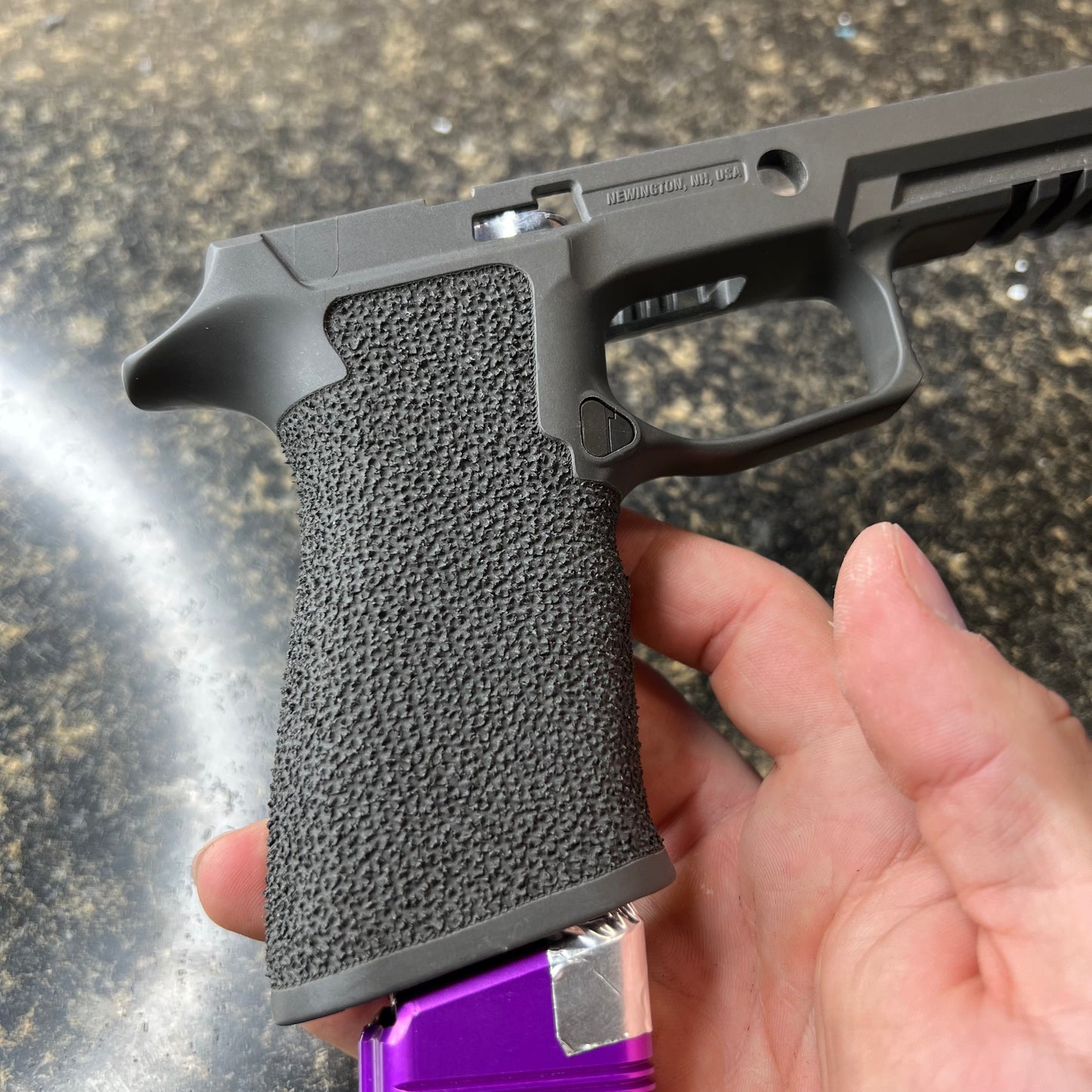 Sig Sauer P320 grip module stippling service